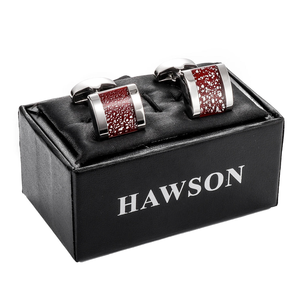 Cufflinks For Men with Gift Box, Handmade with Dichroic glass, Match Suits Cuffs Daily Use Dress for Men and Businessmen
