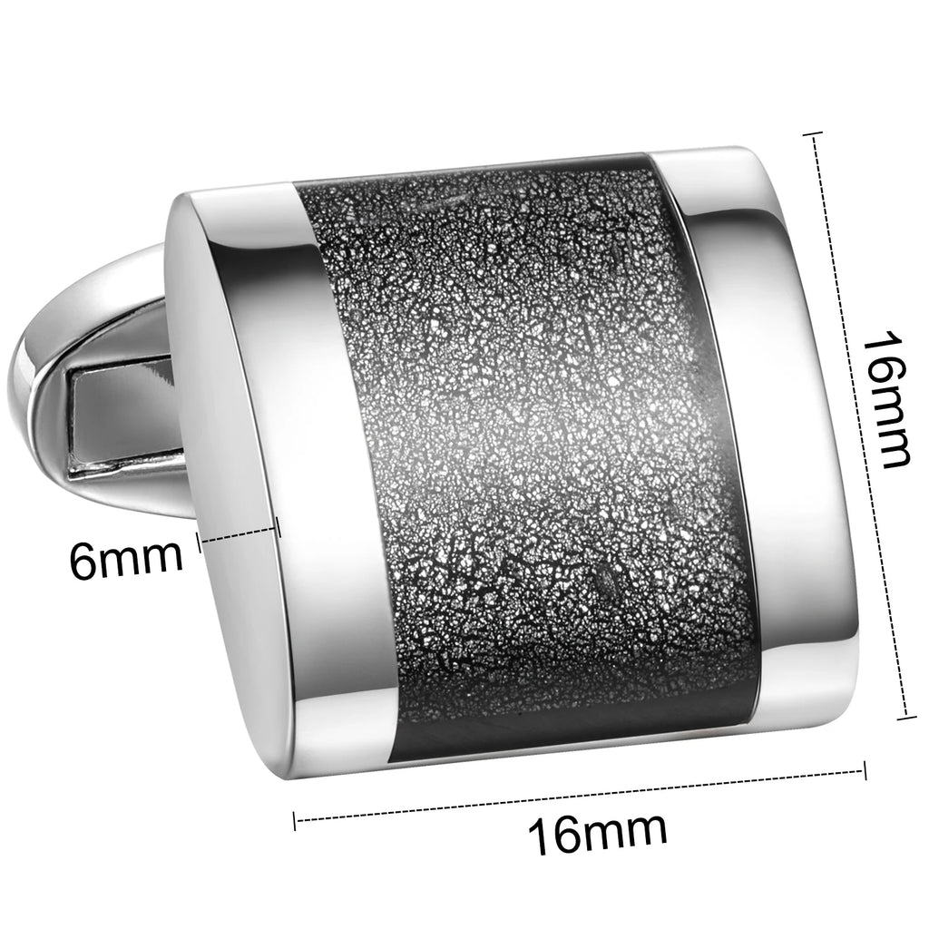 Cufflinks For Men with Gift Box, Handmade with Dichroic glass, Match Suits Cuffs Daily Use Dress for Men and Businessmen