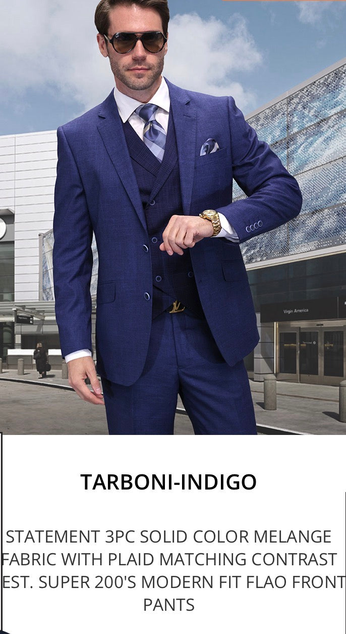 TARBONI-INDIGO BLUE (Modern Fit)