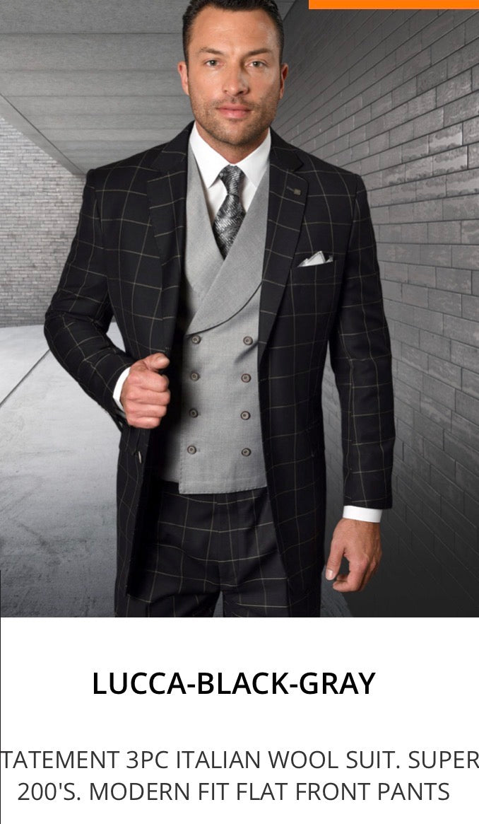 LUCCA-BLACK-GRAY(Modern Fit)