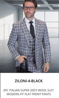 Ziloni-4-Black (Style: Ziloni-4)(Modern Fit)