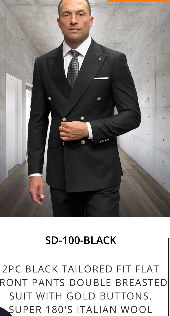 SD-100-BLACK (Modern Fit)