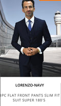 Lorenzo-Navy Slim fit
