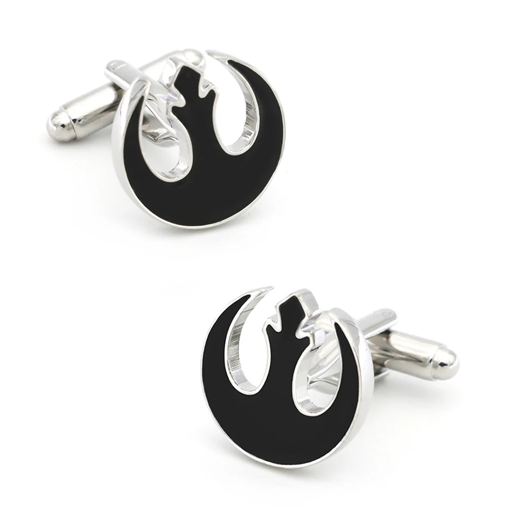Movie Design Star Cufflinks For Men Quality Copper Material 2 Colors Option Cuff Links Wholesale&retail