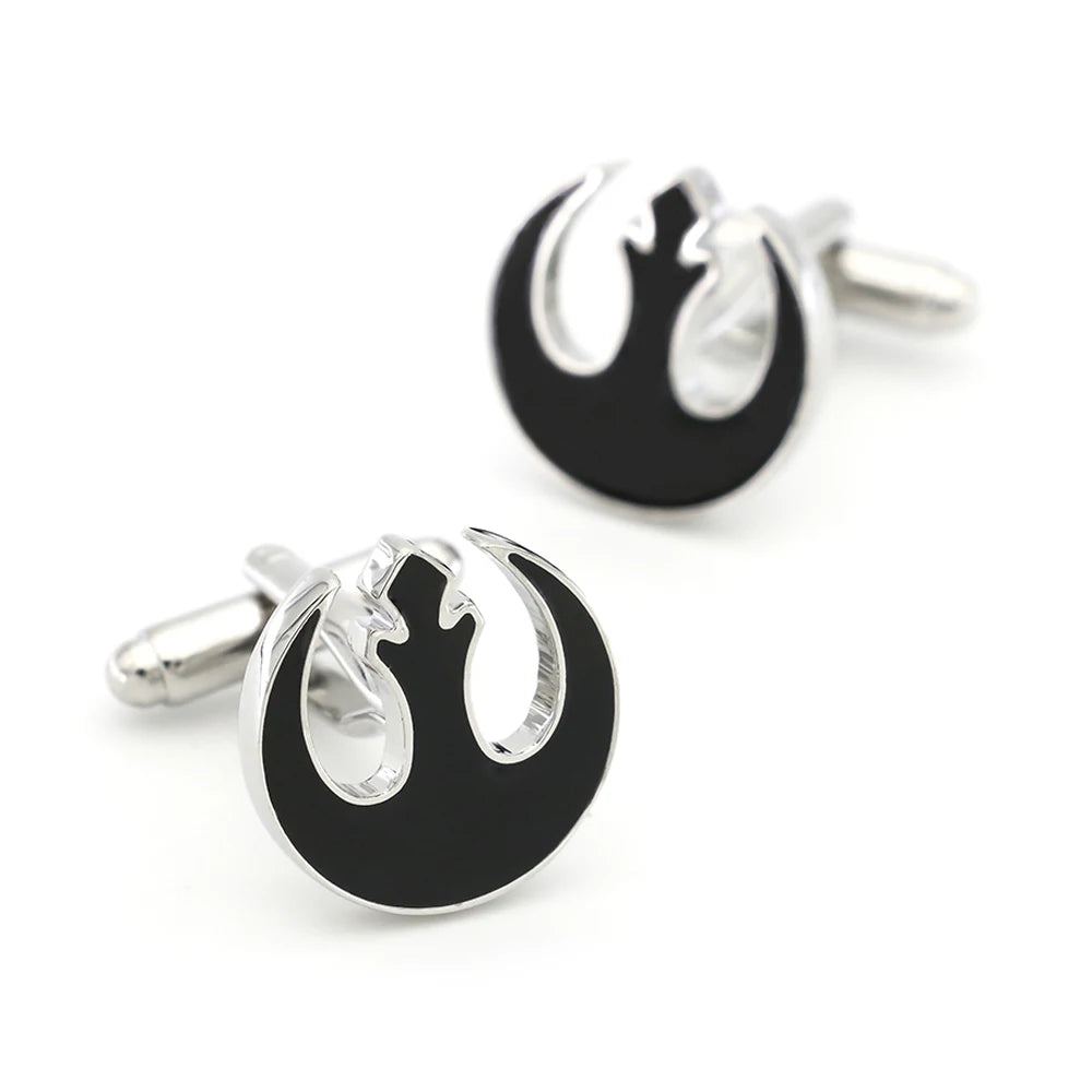 Movie Design Star Cufflinks For Men Quality Copper Material 2 Colors Option Cuff Links Wholesale&retail