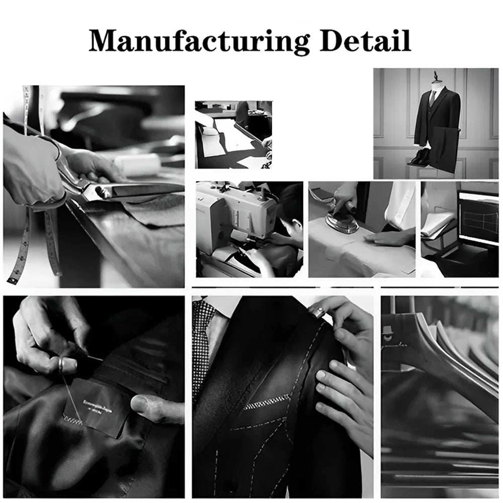 Elegant Ivory Tuxedo Suit for Men 3 Piece Set Jacket Vest Pants Classic Attire for Wedding Dating Host Prom Ball Party Dress