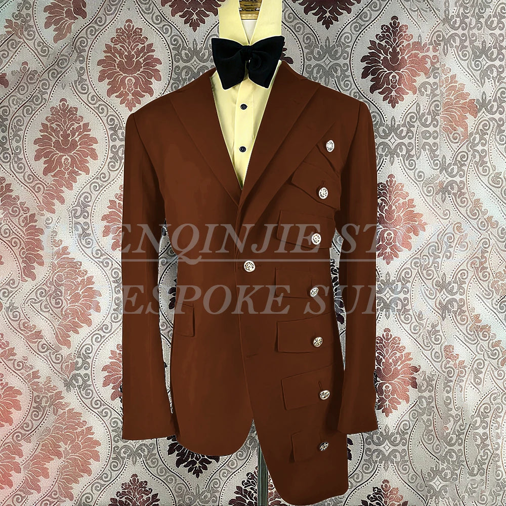 2025 Tuxedo Black Men Suits Wedding Groom Slim Fit Asymmetry Blazer Terno Masculino Prom 2Pieces Costume Homme Jacket+Pant Set
