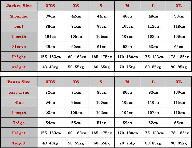 Men's Tuxedo Suits Set Classic Formal Tailcoat Tuxedo 2 Pcs Sets Women Fashion Party Wedding Prom Clothing Male (Jacket+Pants)