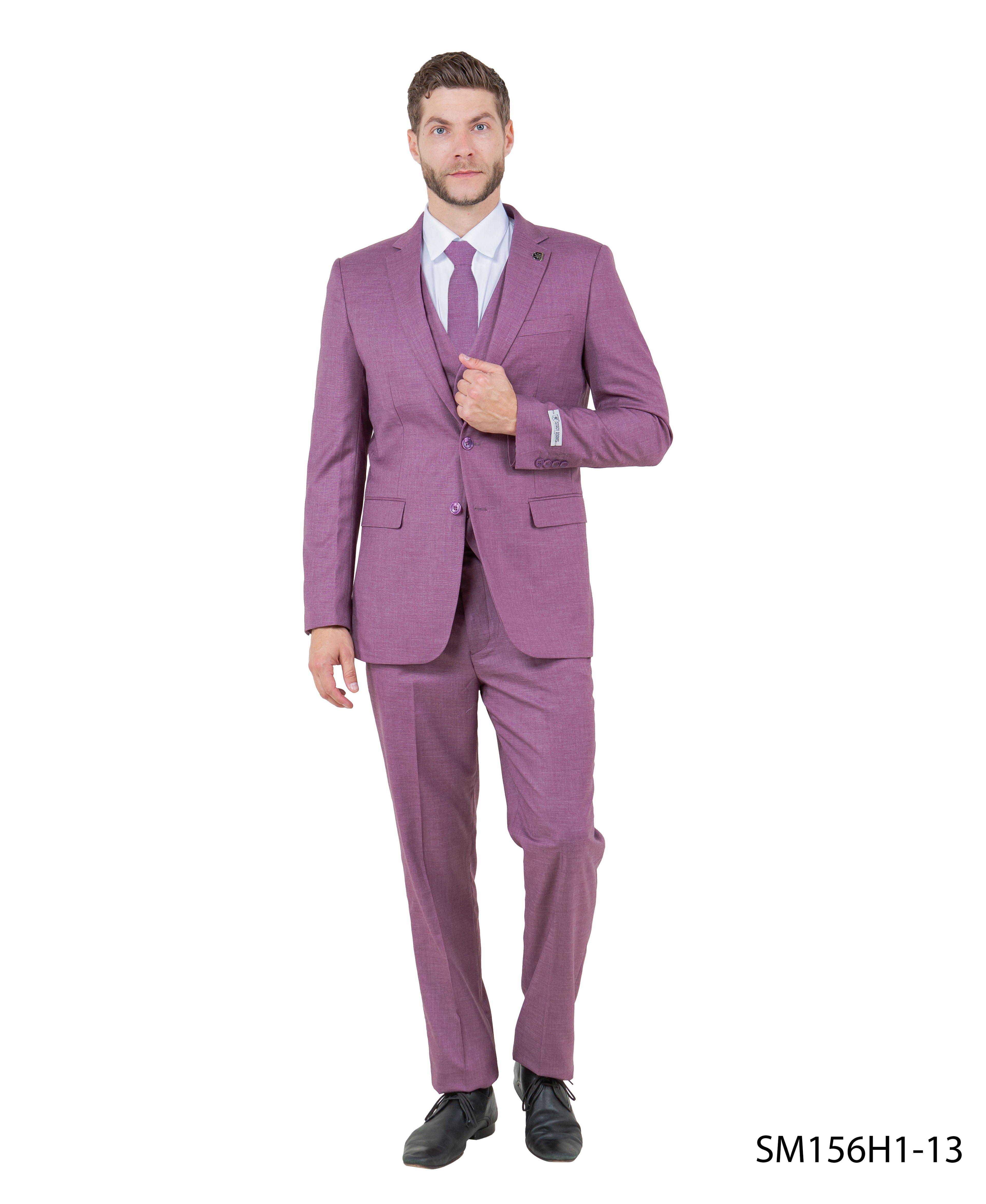 Mens-suit Solid by Stacy Adams Aqua