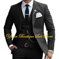 Formal Men's Suit Custom Wedding Tuxedo Slim Fit Groomsmen 3-Piece Suits Full Set Banquet Groom Suits