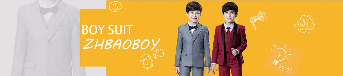 Elegant Boys Wedding Suits Italian Design Champagne Smoking Kids Tuxedo Jacket Vest Pants 3 Piece Party Prom Suits Set For Boy