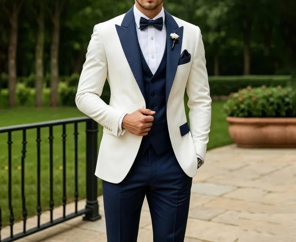 3 Pieces Wedding Tuxedo for Groom Sage Green Slim Fit Formal Men Suits Elegant Blazer Vest Pants Set for Prom Party Ceremony