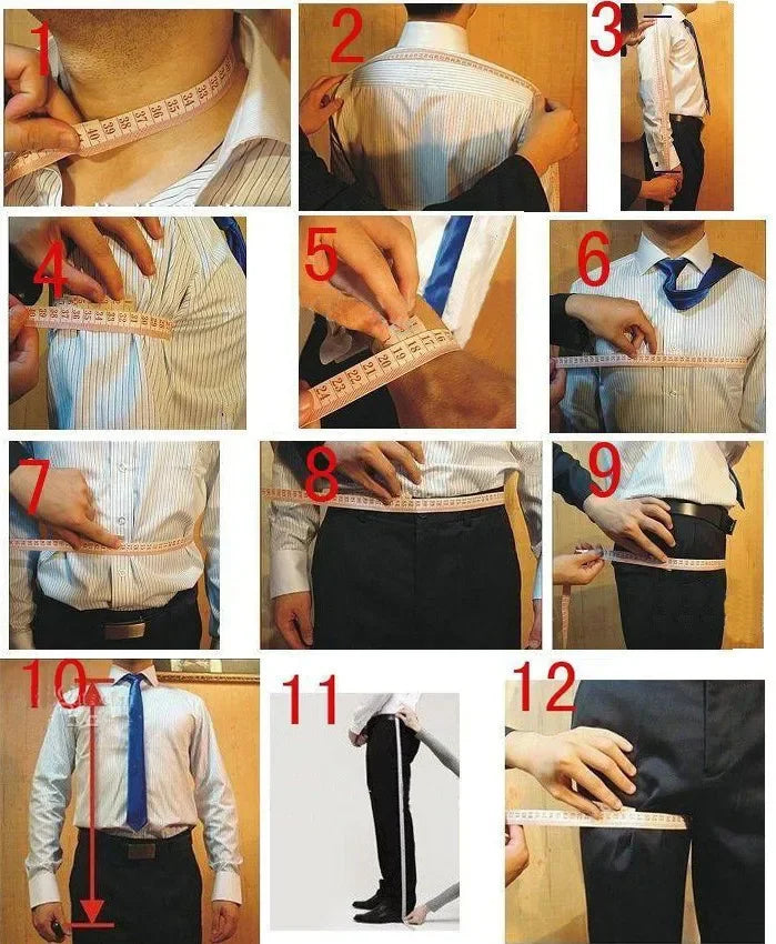 Formal Men's Suit 3 Piece Suit Wedding Tuxedo Groom Custom Outfit Party Elegant Suit for Best Man XS-5XL