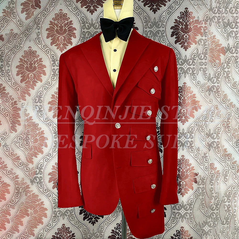 2025 Tuxedo Black Men Suits Wedding Groom Slim Fit Asymmetry Blazer Terno Masculino Prom 2Pieces Costume Homme Jacket+Pant Set
