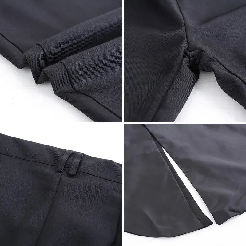 Men's Tuxedo Suits Set Classic Formal Tailcoat Tuxedo 2 Pcs Sets Women Fashion Party Wedding Prom Clothing Male (Jacket+Pants)