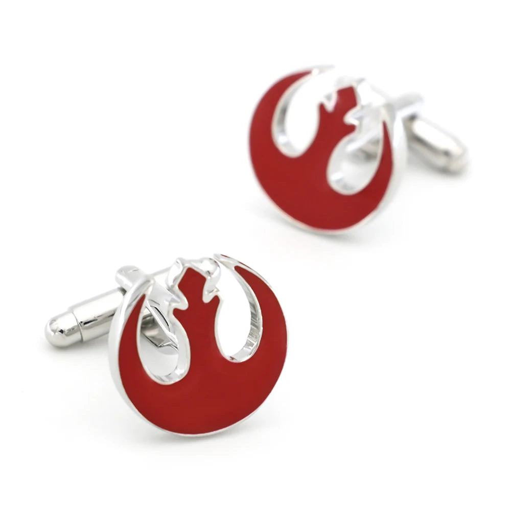 Movie Design Star Cufflinks For Men Quality Copper Material 2 Colors Option Cuff Links Wholesale&retail